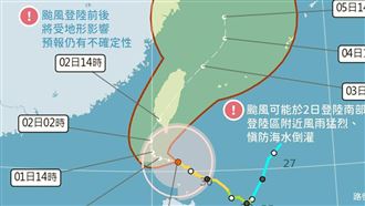 山陀兒恐成強颱接近台！一張圖看颱風動態