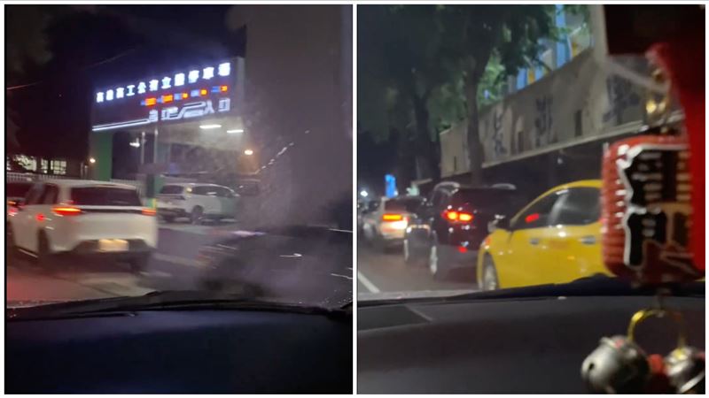 高雄颱風夜停車場奇景曝光！網：上次怕了