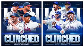 ▲勇士、大都會闖進季後賽，去年國聯冠軍響尾蛇遭到淘汰。（圖／翻攝自MLB推特）