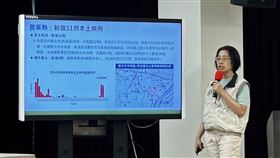 疾管署疫情中心副主任李佳琳說明登革熱疫情。（圖／記者簡浩正攝影）