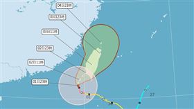 氣象署證實山陀兒「吸乾冷空氣」強度減弱。（圖／翻攝自中央氣象署官網）