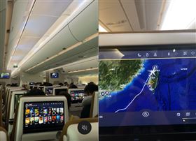 與山陀兒直球對決！機艙內恐怖晃動全都錄(圖/翻攝Threads kuaile.x)