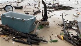 陽傘,颱風,墾丁,屏東,墾管處,南灣,洋傘