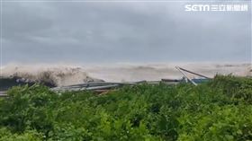 沙包,颱風,海水,枋寮鄉,屏東,堤防,魚塭,石斑魚