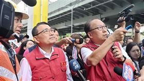 侯友宜責成施工團隊務必落實工程防護作業（圖／新北市府提供）