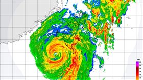 颱風山陀兒10/02 13:00。（圖／翻攝自中央氣象署）