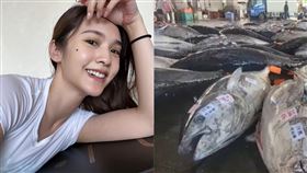 楊丞琳吊掛唱歌被網友笑說唱出黑鮪魚的心聲。（圖／翻攝自楊丞琳微博）