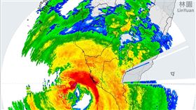 吳聖宇在臉書粉專貼圖發文寫道，走了整整24小時，從林園雷達上來看，山陀兒終於走到家門口。（圖／翻攝自吳聖宇臉書）