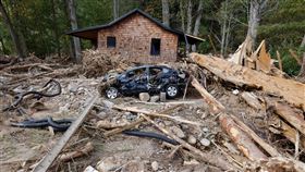 颶風海倫（Hurricane Helene）在美國東南部造成嚴重災情。（圖／路透社／達志影像）