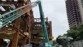 台中、七期、工地機具、倒塌、誤傳