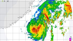 山陀兒10/3 13:00。（圖／翻攝自中央氣象署）