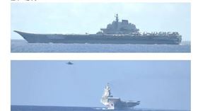 日本公布遼寧號近日動向　艦載機在太平洋起降630次，
圖／日本防衛省