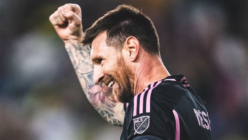 阿根廷傳奇名將梅西(Lionel Messi)。(圖/翻攝自邁阿密國際官方X)