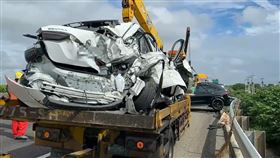 國道,國1,雲林,虎尾,追撞,車禍,死亡,賓士（圖／翻攝畫面）
