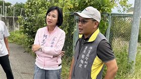 國民黨立委柯志恩在高雄勘災。(圖/翻攝自柯志恩臉書)