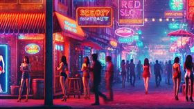 台灣男網紅遭爆熱衷於嫖妓。（圖／AI生成示意圖）