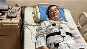 陳水扁在高雄長庚醫院接受睡眠呼吸中止的檢查。（圖／翻攝自陳水扁 臉書）