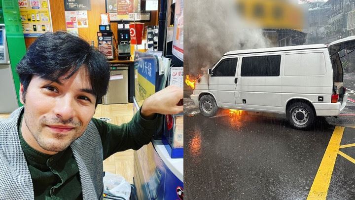 鳳小岳火燒車「內部慘況曝」燻黑秒變廢墟