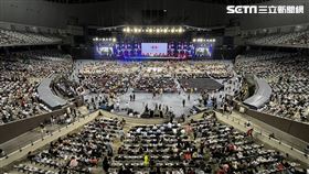 國慶晚會在大巨蛋，現場人潮（圖／記者鄭孟晃攝影）