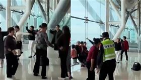有群中國大媽在機場大跳廣場舞。（圖／翻攝自「李老師不是你老師」X）