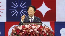 賴總統出席113年國慶晚會致詞（2）113年國慶晚會5日晚間在台北大巨蛋盛大登場，總統賴清德（圖）在致詞時特別強調，「我們是一個主權獨立的國家」。中央社記者鄭清元攝　113年10月5日