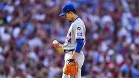 ▲千賀滉大季後賽初登板投3球挨轟。（圖／美聯社／達志影像）