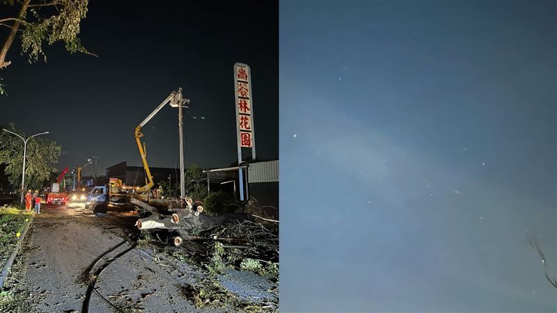 哭了！台電「縫傷疤」路燈沒亮　星星先亮
