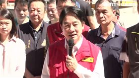 ▲視察金山復原工作，總統賴清德致詞。