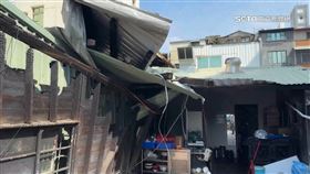 颱風攪局！鹽埕奶茶節延期　街坊招牌掉、餐館屋頂掀