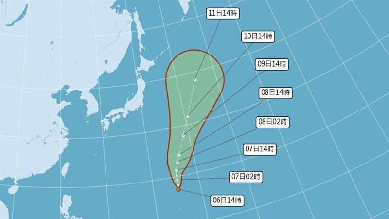 又有熱帶性低氣壓　準颱風百里嘉路徑曝