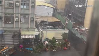 獨／里長成受災戶！辦公室屋頂掀翻