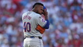 ▲塞維里諾（Luis Severino）6局下挨「背靠背」全壘打，自己搞掉勝投資格。（圖／美聯社／達志影像）