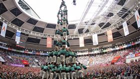 ▲「維拉弗蘭卡城堡人」成為本屆疊羅漢大賽冠軍。（圖／美聯社／達志影像）