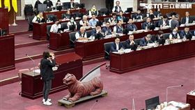 蔣萬安施政報告及備詢。（圖／記者許皓婷攝影）