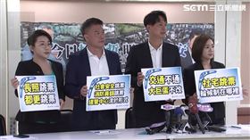 民眾黨台北市議會黨團開記者會，檢討市長蔣萬安跳票政策。