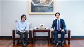 前總統蔡英文6日拜會賴清德總統。（圖/總統府提供)