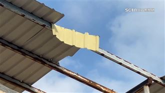 狂風掀民宿鐵皮吵4天　琉球居民嘆難眠