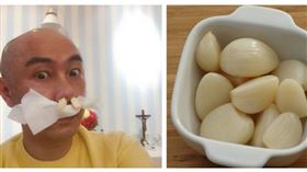 張衛健曾發文稱，以蒜頭塞鼻可有助紓緩鼻子敏感。（圖／翻攝自張衛健微博）