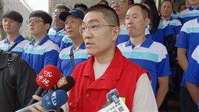 基隆東岸商場案林右昌要求道歉  謝國樑提3事實民進黨秘書長、前基隆市長林右昌7日談東岸停車場說，基隆市長謝國樑該為惡意抹黑言論道歉。謝國樑（前中）8日受訪時以大日公司被起訴等3項事實反擊。中央社記者王朝鈺攝  113年10月8日