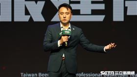 ▲TPBL台啤永豐雲豹開季記者會，執行長張建偉致詞。（圖／記者劉彥池攝影）
