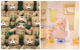 雙十必逛！TTF玩具展華山登場　必敗POP MART、罐頭豬LULU搶先看。（圖／品牌業者提供）