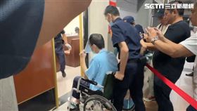 林明佐，首次出庭，暴瘦，做輪椅，程序庭(圖／記者林意筑拍攝)