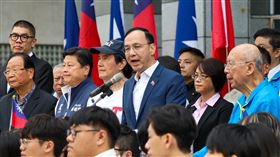 ▲朱立倫出席國民黨舉辦113年中華民國國慶升旗典禮（圖／國民黨提供）