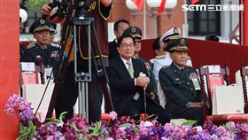 ▲前總統陳水扁出席113年國慶大會（圖／記者鄭孟晃攝影）