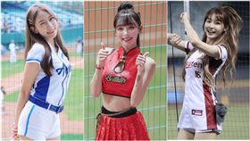▲中職啦啦隊女孩檸檬、林襄、Yuri。（圖／翻攝自臉書）