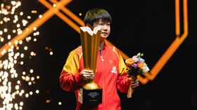 中國球后孫穎莎宣布將退出亞錦賽女單、女雙賽事。（圖／翻攝自WTT官網）
