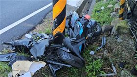 苗栗,台13線,死亡車禍,大學生,逢甲,聯合,自撞（圖／翻攝畫面）
