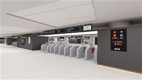 淡水信義線台北車站B3層大廳改造設計圖。（圖／北捷提供）