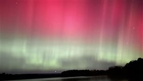 北美極光,美國賓州極光,強烈磁暴
（圖／翻攝自臉書粉專「台灣颱風論壇｜天氣特急」