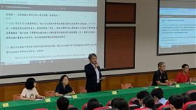 竹北高中將改隸陽明交大附中新竹縣竹北高中11日召開臨時校務會議，決議改隸陽明交大附中，獲校務會議代表9成4支持；陽明交大日前也已通過此案，2校合併案送教育部審議後，將進入最後籌備程序，最快在114學年改隸完成。（竹北高中提供）中央社記者郭宣(文三)傳真  113年10月11日